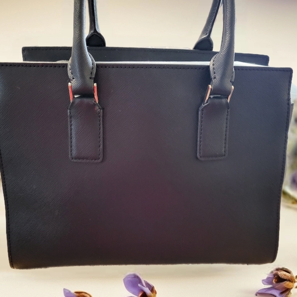 Kate Spade Black Leather Tote Bag - Picture 2 of 6
